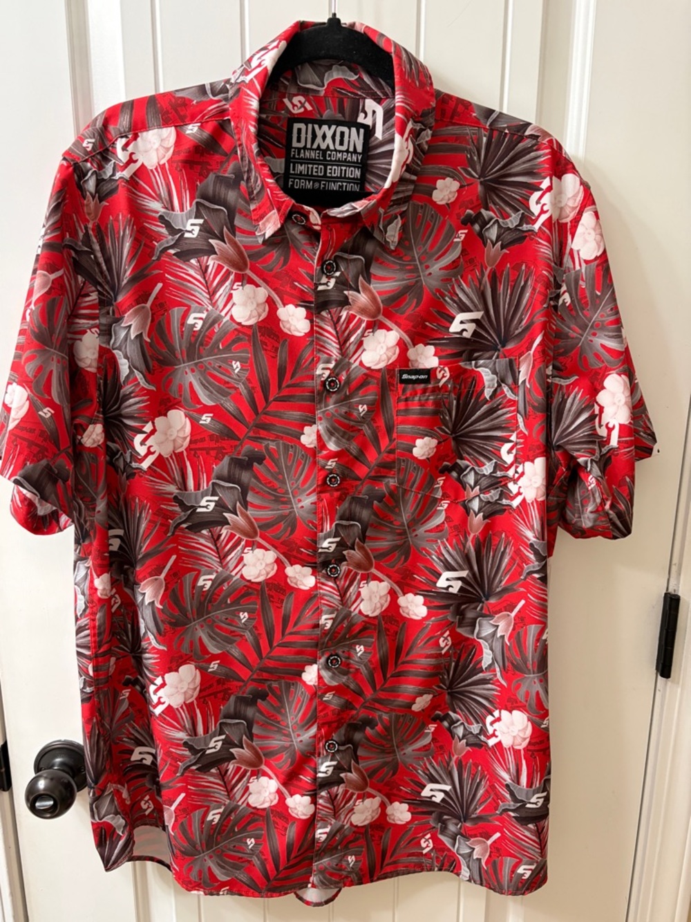 Dixxon Flannel Company Limited Edition Snap-On Tools Red Hawaiian Shirt - Large